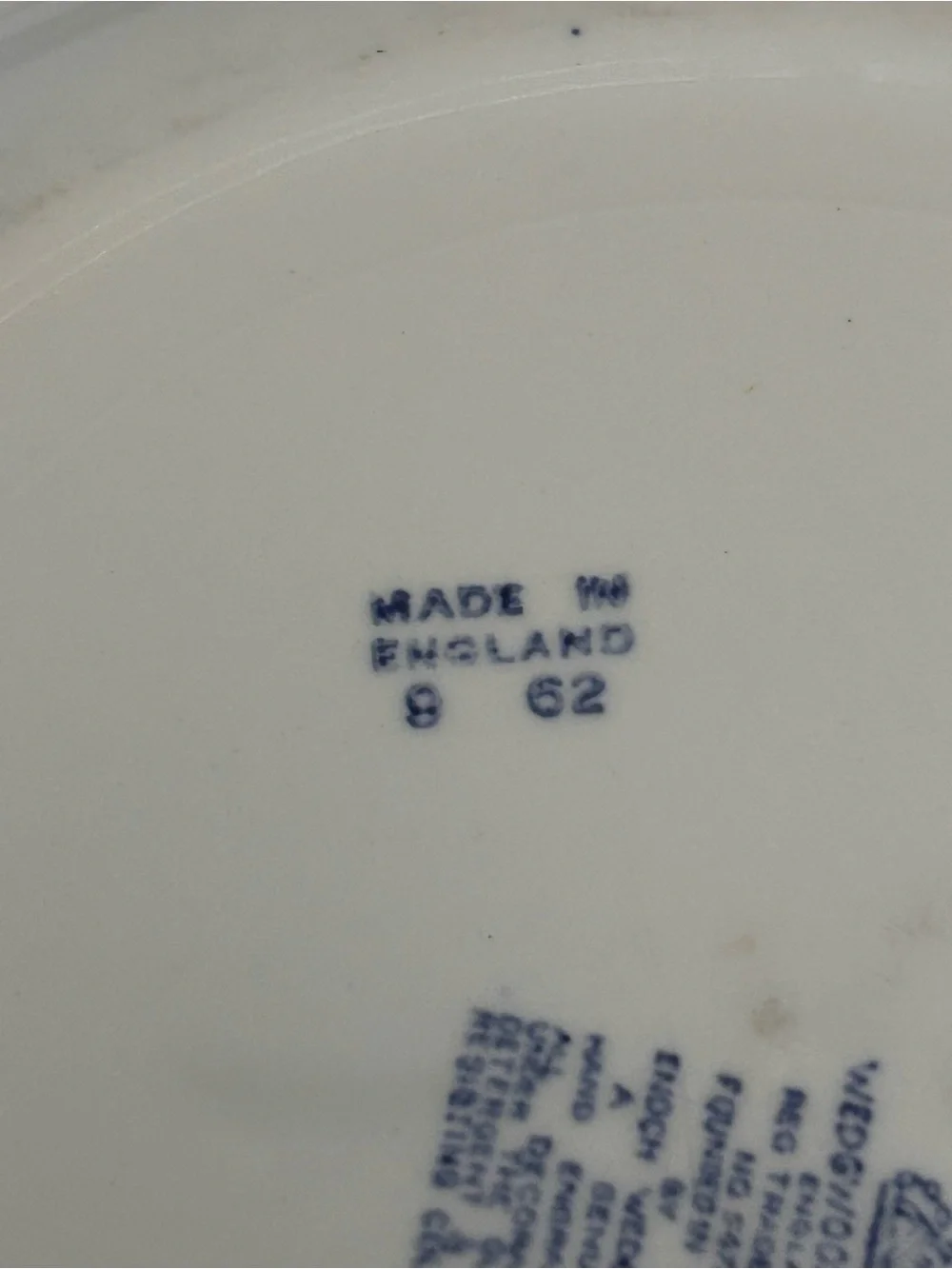 Vintage Enoch Wedgwood (Tunstall) Ltd. Countryside Blue n White 10
